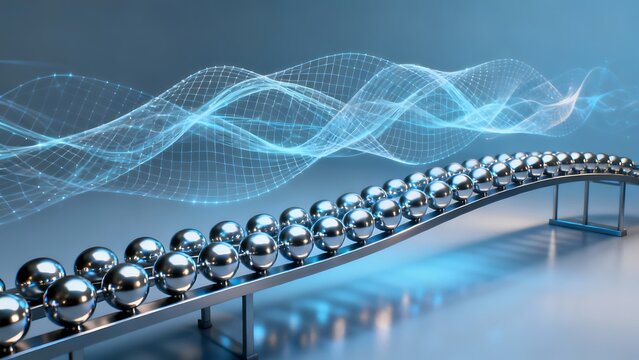 Generative AI concept of data flow.