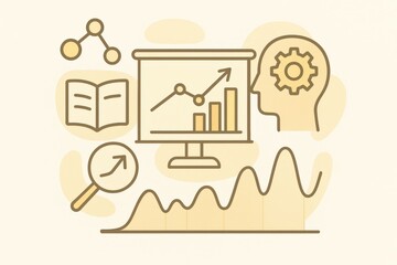Graphical representation of business analytics showcasing growth trends data visualizations emphasizing intelligence and strategic decision making in modern entrepreneurship