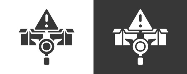 Defect Icon Set Vector Collection Isolated In Black And White