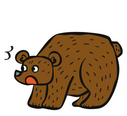 驚いた熊
animal_bear