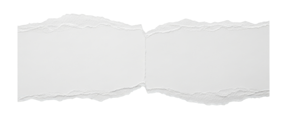 Torn paper piece transparent background cutout png