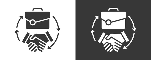 Integrity Icon Set Vector Collection Isolated In Black And White