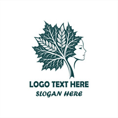 Human Tree Logo Set &ndash; Nature, Wellness, Eco-Friendly Organic Concept Designs