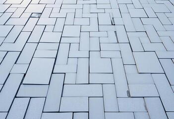 Subtle gray geometric tile pattern, creating a textured walkway, design, styling