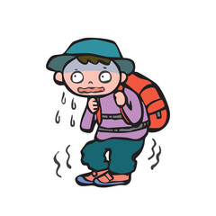 怖がる人_登山　クマ被害　くま　熊