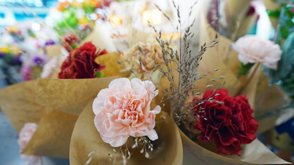 Delicate small carnation bouquet for heartfelt occasions