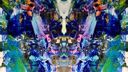 Abstract art background . Hand painting artwork on canvas .