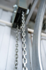 Metal chain from automatic gates and roller shutters