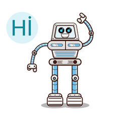 robot hi illustration