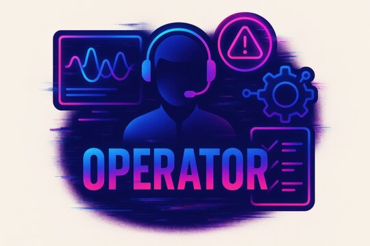 Technical operator managing complex workflows and data analytics in a digital environment to ensure efficient operations and seamless performance