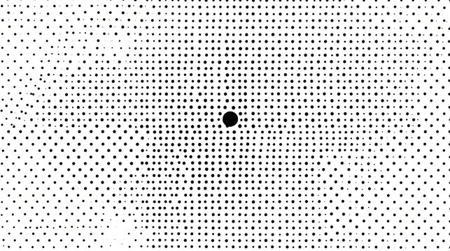 void. Dense dot pattern with single empty space at center, minimalist. wellbeing guides, coaching materials, designed for mental health education and mindfulness programs, clarifies learning.
