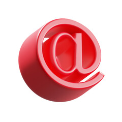 Fototapeta premium 3d render social media mention icon 