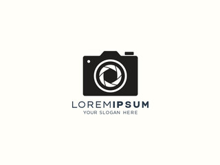Camera logo design vector template
