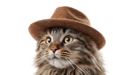 Fashionable Pet Hat Illustration Isolated on Transparent Background