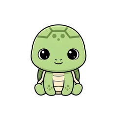 Cute baby turtle with small shell soft rounded shapes and adorable kawai expression cut kawai images jpg