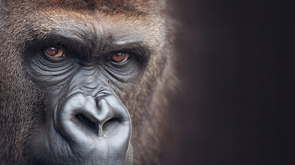 Obraz premium Intense Gorilla Portrait