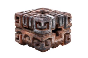 Food Puzzle Box for Pet Training isolated on transparent background