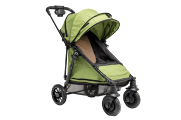 Mesh Window Pet Stroller for Ventilation isolated on transparent background