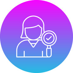 Female Auditor Icon