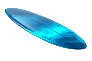 Non-Slip Pet Surfboard for Safe Surfing isolated on transparent background