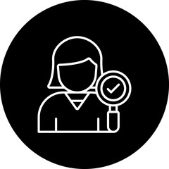 Female Auditor Icon