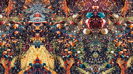 Abstract art background . Hand painting artwork on canvas .