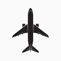airplane isolated on white background vector
