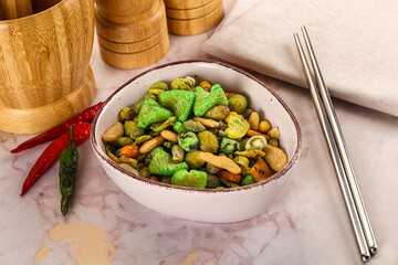 Japanese snack - Wasabi endo arare cracker