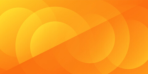 Abstract orange background with circles. Vector illustration