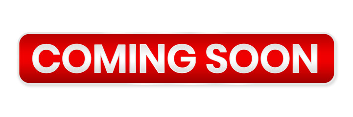 coming soon red button element png file