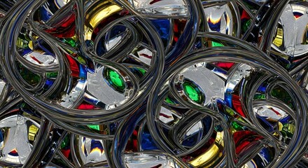 Stained glass art abstract colorful design texture pattern background vibrant artistic creative detail