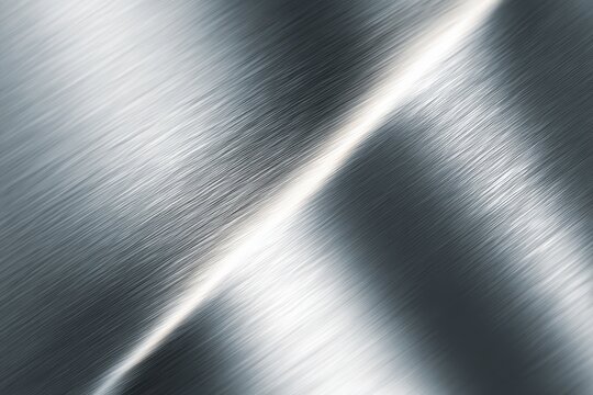 Close-up of a metallic surface in cool silver tones with soft gradients