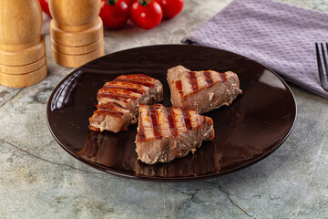 Gourmet Grilled tuna fish steak