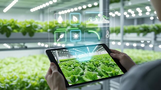 Smart Farming - Monitoring Crop Health with Tablet Technology.