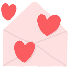 Cute Valentine's element. Hand-drawn doodle for a lovely decorative theme.