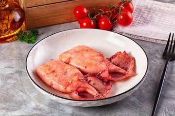 Delicous roasted calamari with protein