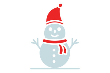 Snowman icon. solid icon style. icon related to christmas. christmas elements vector illustration