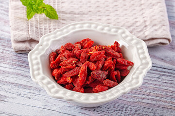 Dry Goji berries sntioxidant pile