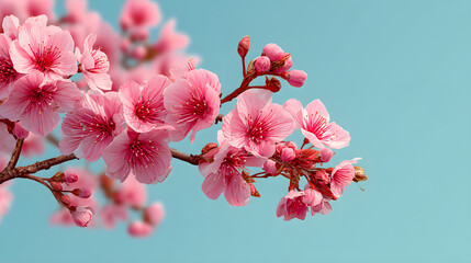 pink cherry blossom in spring