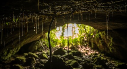 Glowworms illuminate a cave in New Zealand, creating a magical scene.