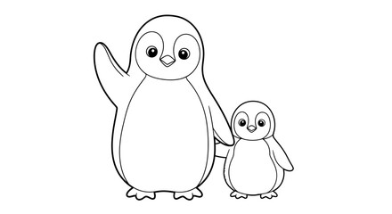 funny cartoon penguin