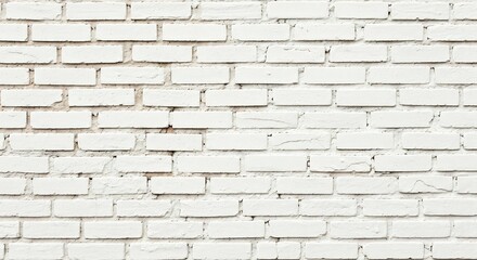Fototapeta premium White Brick Wall Texture Background for Interior Design.