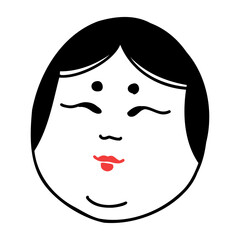 縁起物　おかめ