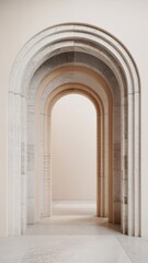 Fototapeta premium Modern Colorful Archway Architecture 