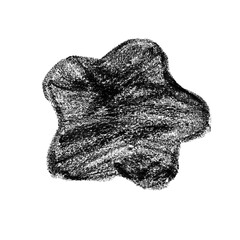  Abstract Black Crayon Blob Shape Grunge Texture Isolated
