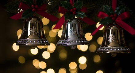 Elegant glowing Christmas theme