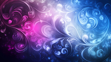 Abstract Floral Design in Vibrant Colors