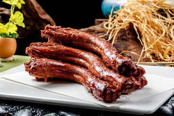 Spicy braised duck neck from Wuhan