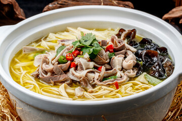 Mushroom and Pork Tripe Soup