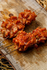 Jinzhou-style BBQ charcoal-grilled lamb testicles